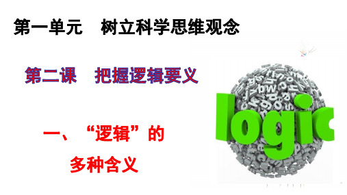 高中政治_逻辑与思维_完美课件_人教统编版1