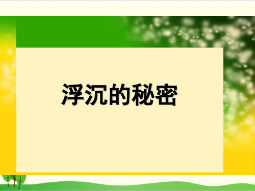 冀教版科学PPT《浮力》名师推荐1