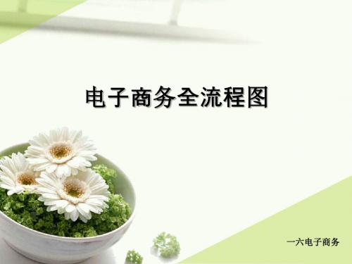 电子商务全流程图