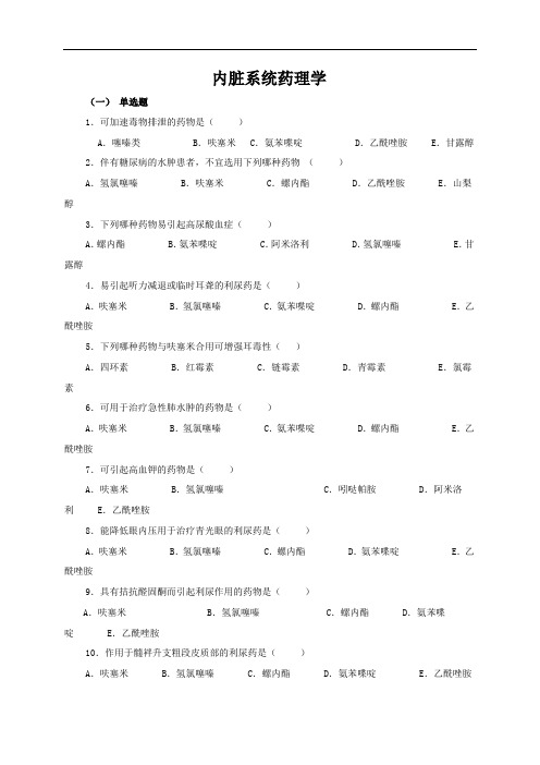 内脏系统药理学