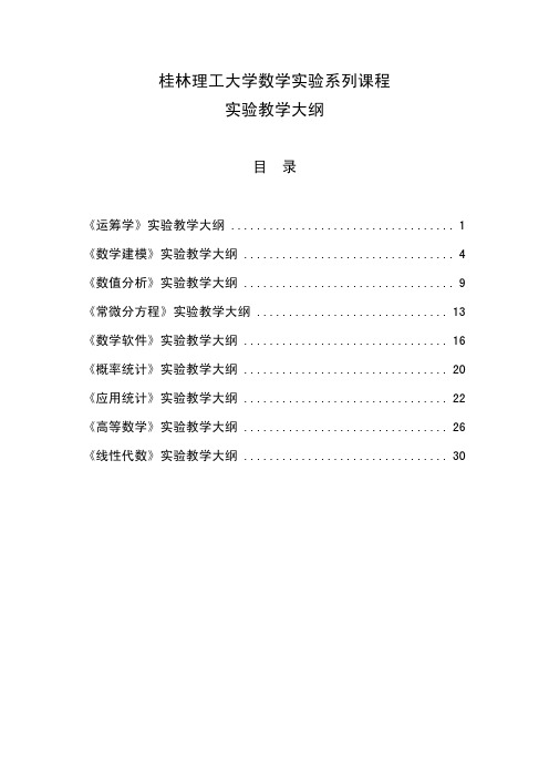 桂林理工大学数学系列课程教学大纲.pdf