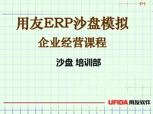 用友erp沙盘模拟授课2011-11-29