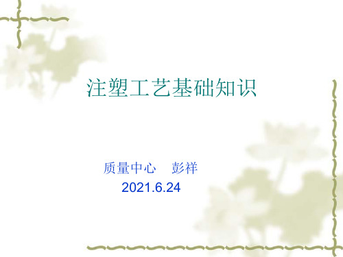 注塑工艺基本知识 pptx