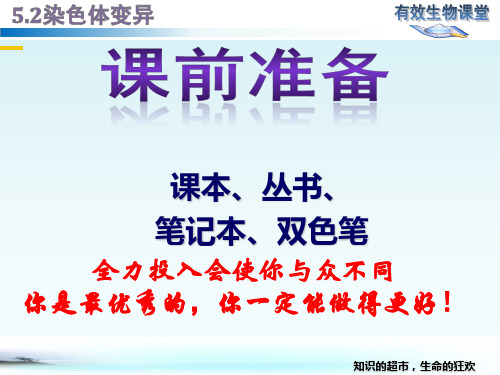 新教材人教版《染色体变异》ppt公开课课件2