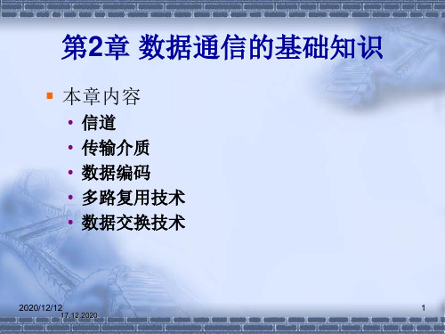 计算机数据通信的基础知识PPT教学课件