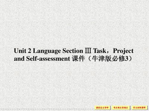 牛津译林版高中英语必修三Unit 2《Language》(Section Ⅲ)课件