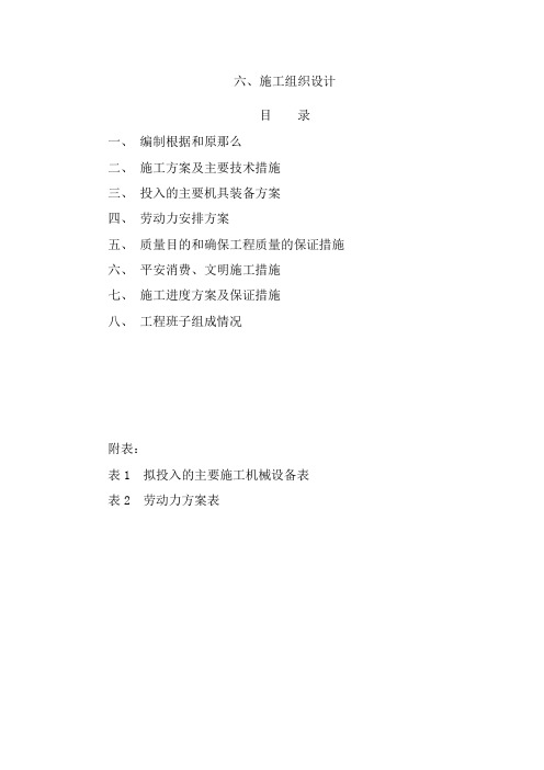 混凝土道路技术标