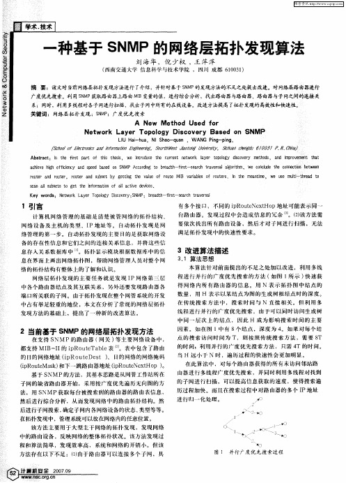 一种基于SNMP的网络层拓扑发现算法