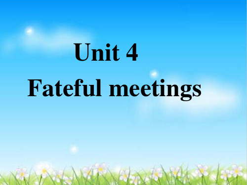 人教课标版高中英语选修8 Unit4 Warming up (共25张PPT)