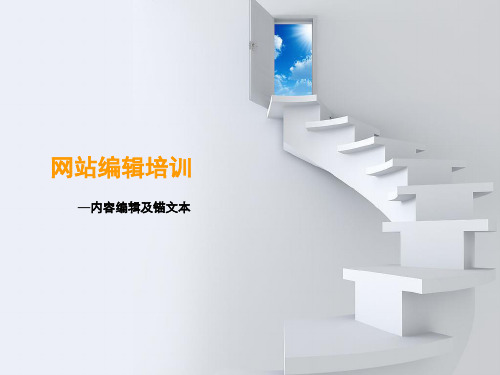 网站编辑培训—内容编辑及锚文本