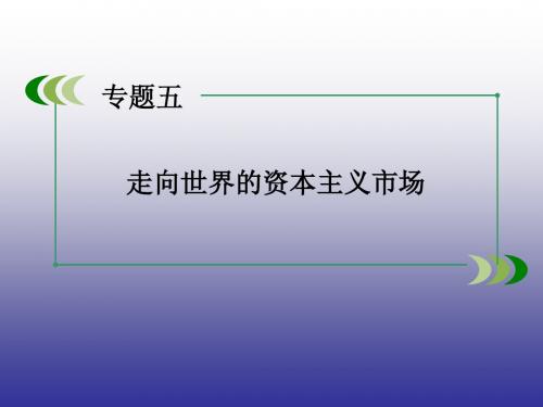 【人民版】历史必修二(第5专题)走向世界的资本主义市场》ppt课件