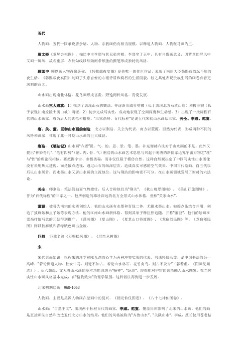 中国美术史复习资料(下)