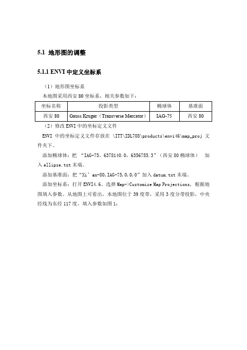 ENVI地图调整