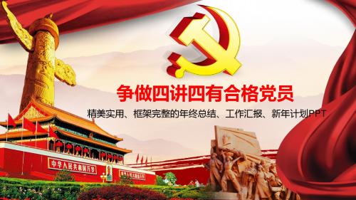 践行四讲四有做合格党员精品PPT模板