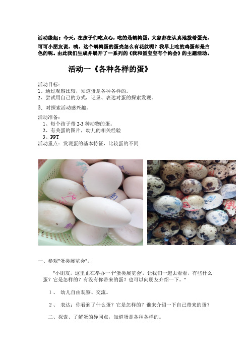 各种各样的蛋宝宝