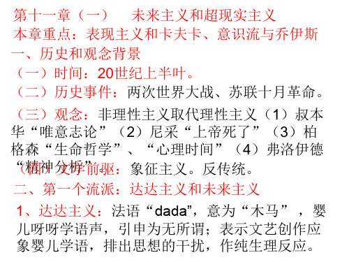 第十一章未来主义和超现实主义
