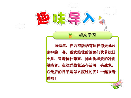 23.最后一头战象【第1课时】(人教版六年级上册语文精品课件)