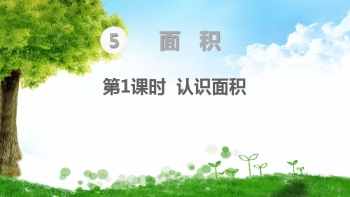 人教版三年级下册数学第1课时 认识面积课件