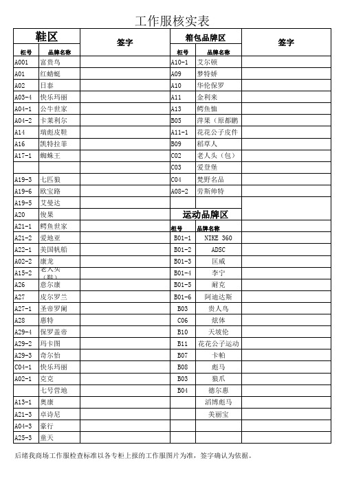 晨会点名表