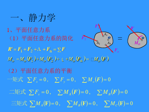 理论力学重点复习内容
