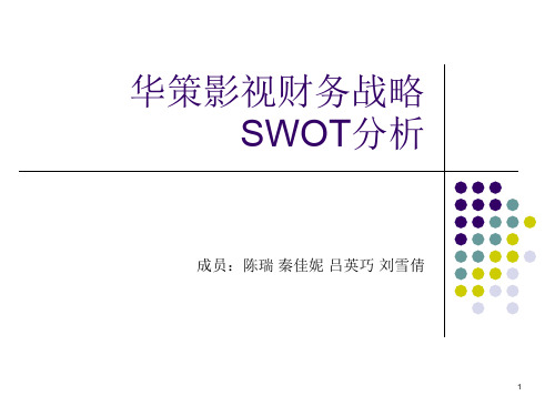 华策影视财务战略SWOT分析ppt课件