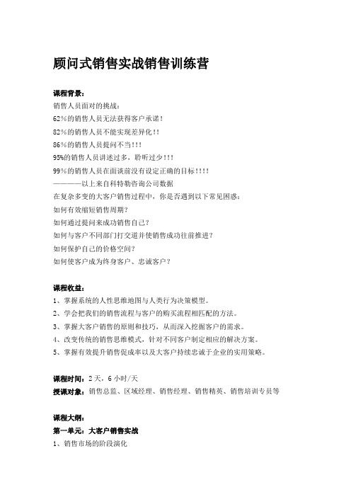 严红艳：业绩倍增系统之顾问式销售实战训练