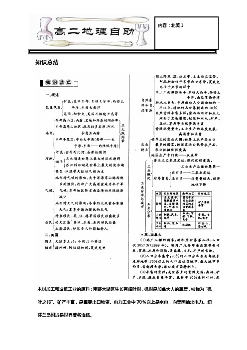 【精品】河北省永年县第一中学高中地理必修三北美自助高考