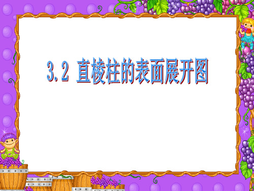 初中数学人教版  直棱柱的表面展开图2 人教版