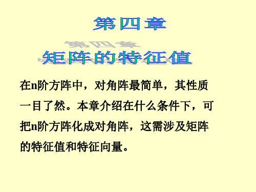特征值特征向量定义