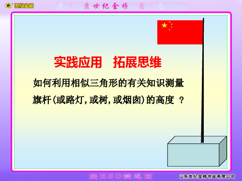 7、测量旗杆的高度共17页文档