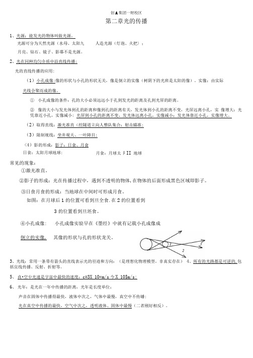 光现象知识点总结(全)(可编辑修改word版)