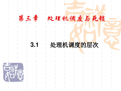 1处理机调度的层次高级调度高级调度又称为作业调度或长程调度