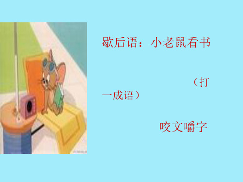 《咬文嚼字》课件ppt