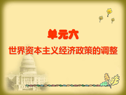 世界资本主义经济政策的调整(正)总结