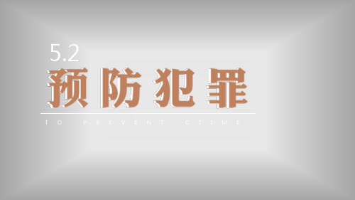 部编版道德与法治八年级上册5.2《预防犯罪》优质课件(含视频)