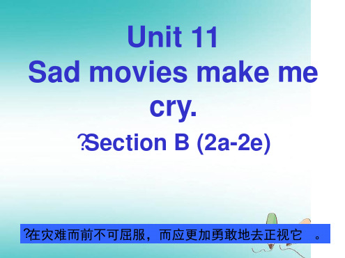 人教版九年级上册英语unit11第5课时sectionB2a 2e课件1共27张