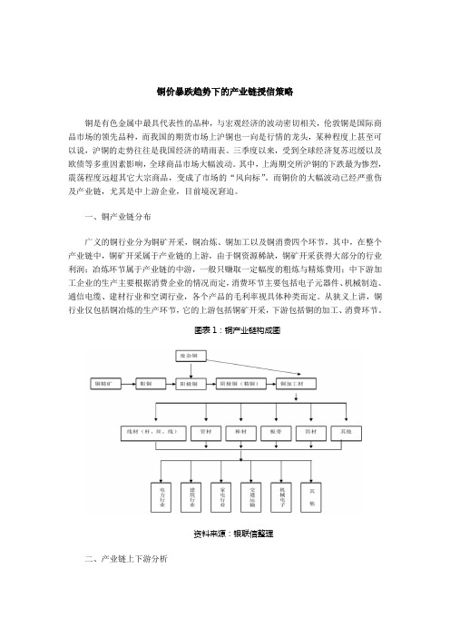 铜价暴跌趋势下的产业链授信策略