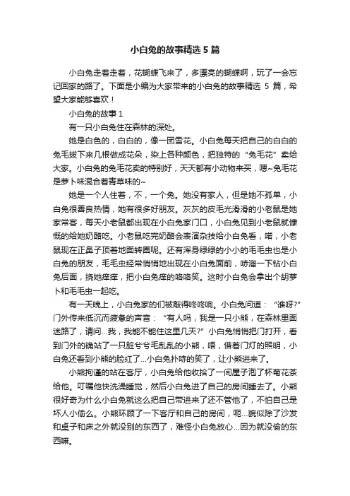 小白兔的故事精选5篇