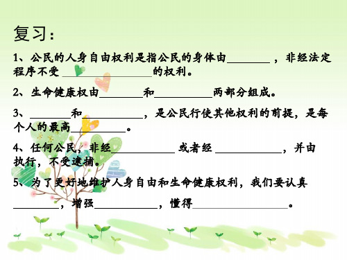 粤教版初二下册政治6.2维护人格尊严PPT课件(28)