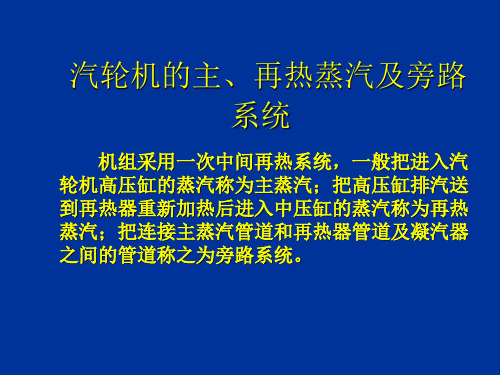 汽机热力及辅助系统.