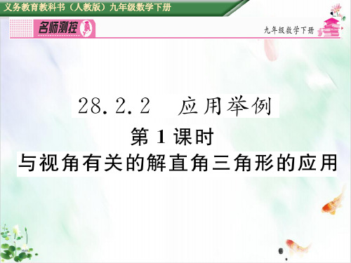 《解直角三角形及其应用》ppt导学课件
