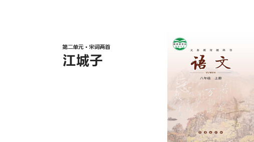 (新)长春版八年级语文上册第3课《宋词二首》精美课件