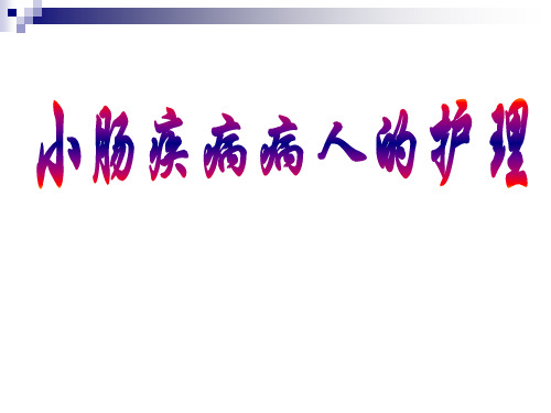 小肠疾病病人的护理