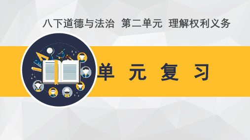 道德与法治八年级下人教版第二单元理解权利义务复习课件(18张)