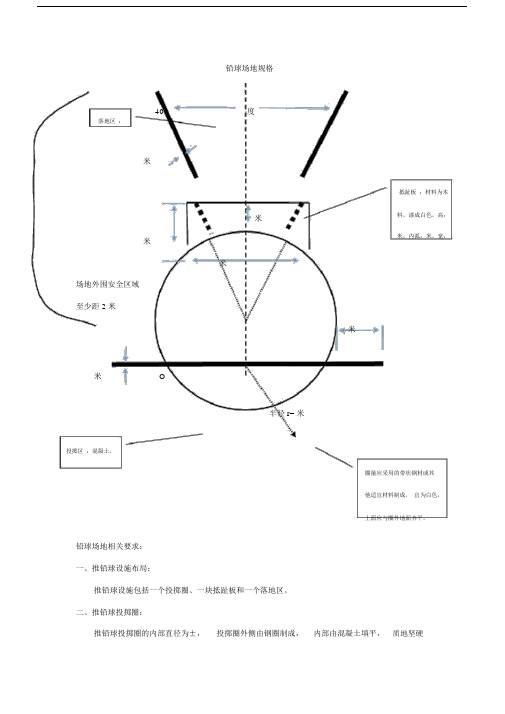 铅球投掷场地规格.docx