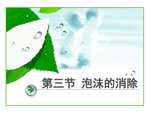 第三节 泡沫的消除