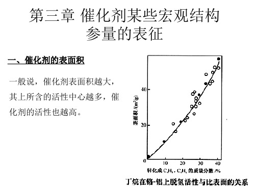 催化剂的表面积