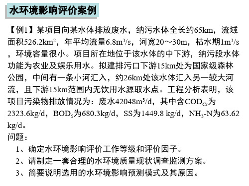 6 水环评案例题