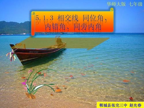 七年级 华师大版 5.1.3 相交线 同位角、内错角、同旁内角