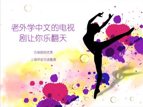 老外学中文的电视剧让你乐翻天